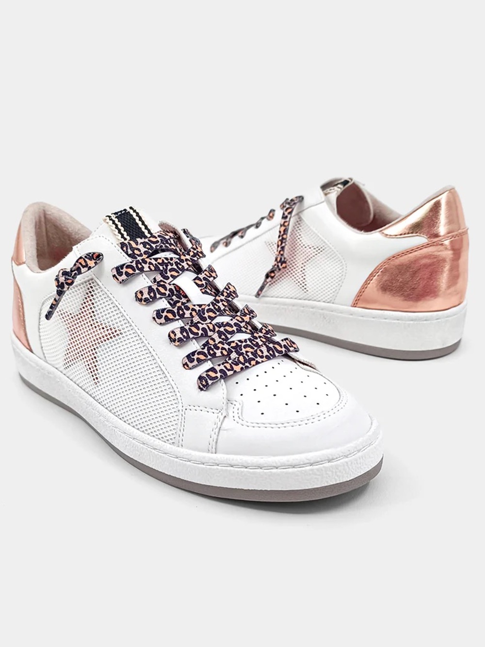 NIB ShuShop Regina Paz Low-Top Sneaker in Rose Gold Size 9 + extra laces